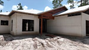 steel frame home with insulated panels installed